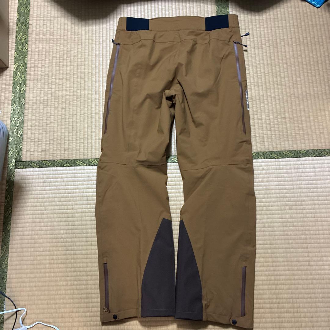 1回使用　モンベル ドライテック インシュレーテッドパンツ XL ブラウン