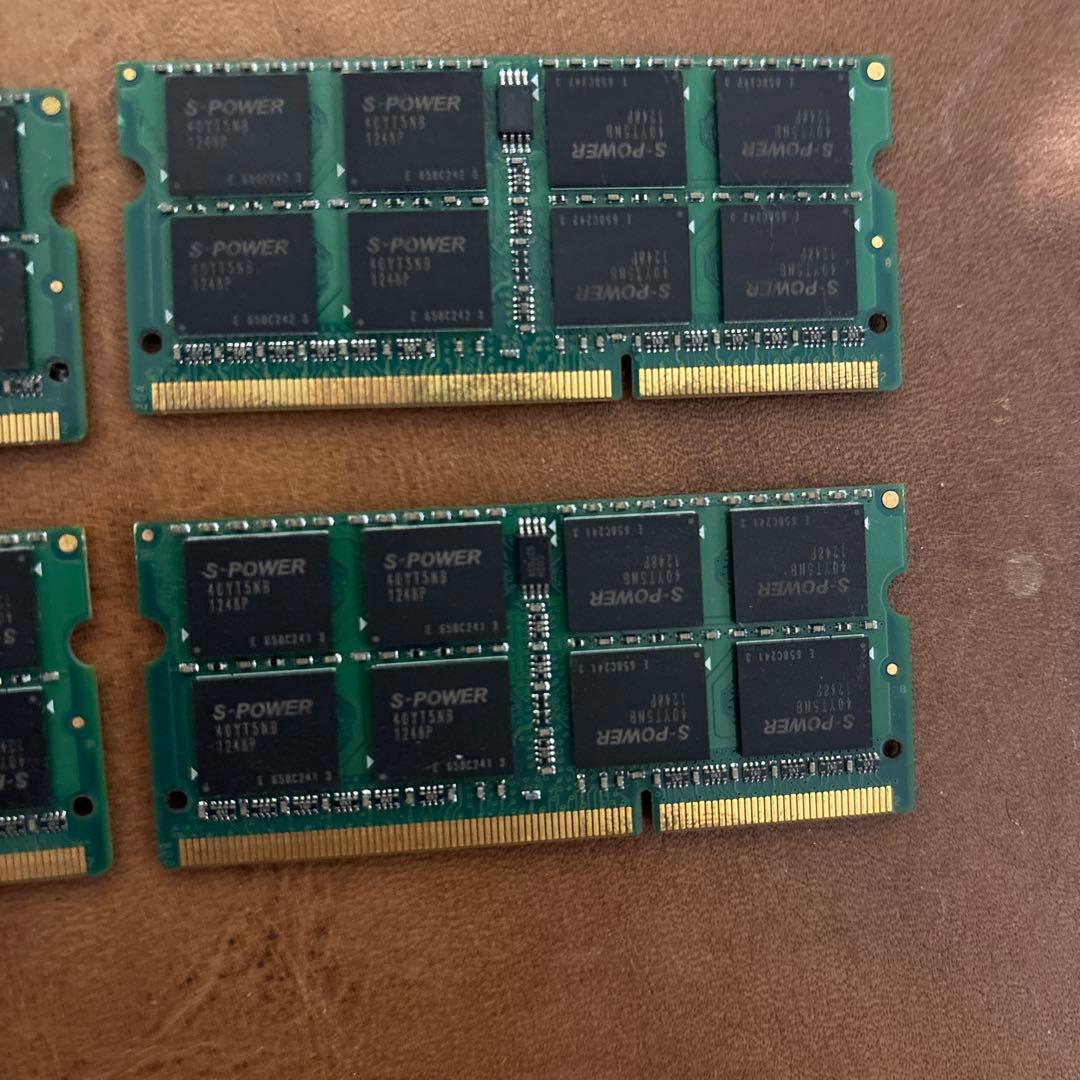 ノートPC用メモリ 32GB (8GB×4枚) DDR3 1333 ジャンク扱い