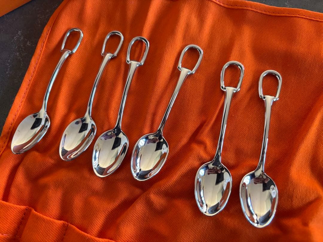 エルメス　デザートスプーン　アトラージュ