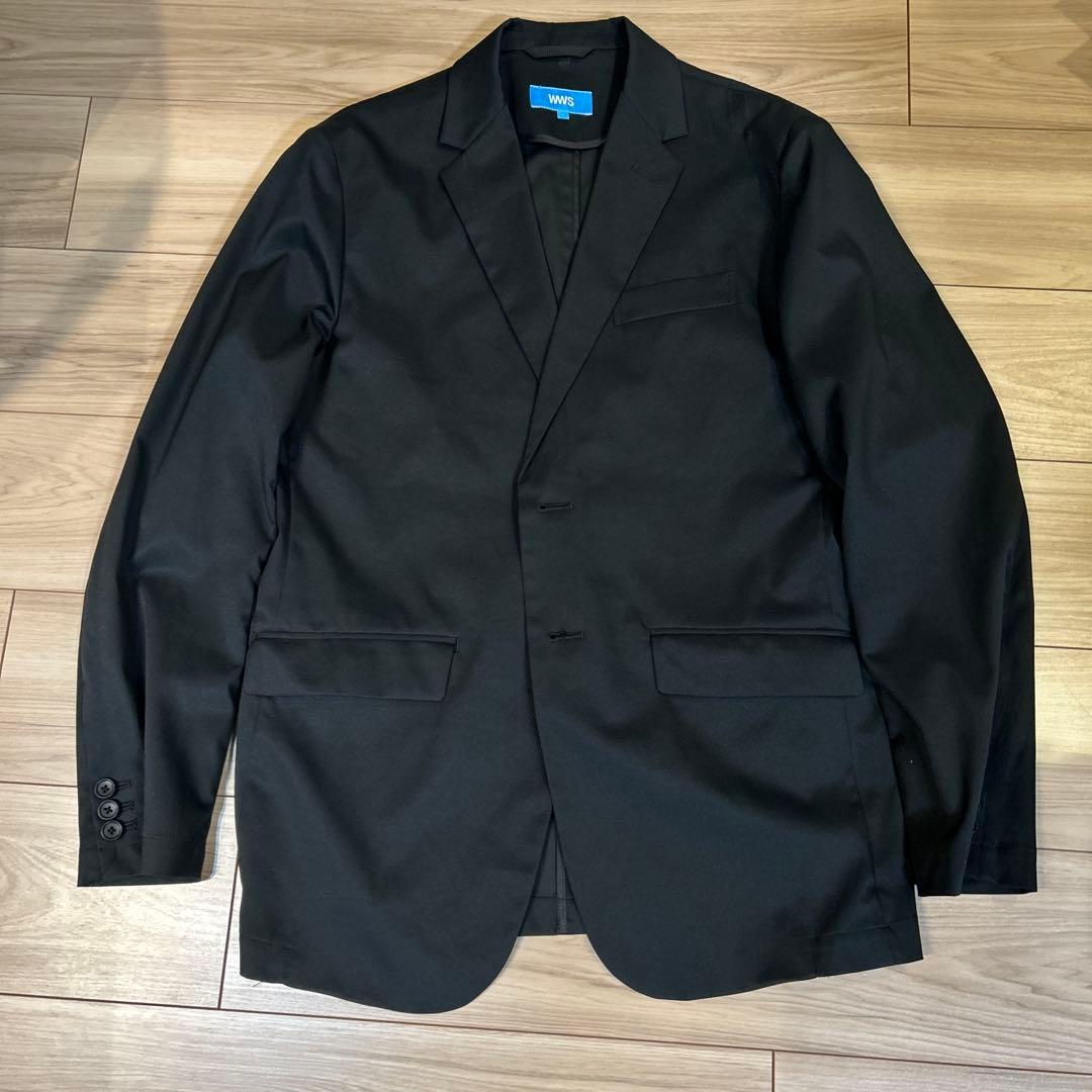 WWS Bizワークウェアスーツ　セットアップ　ブラック
