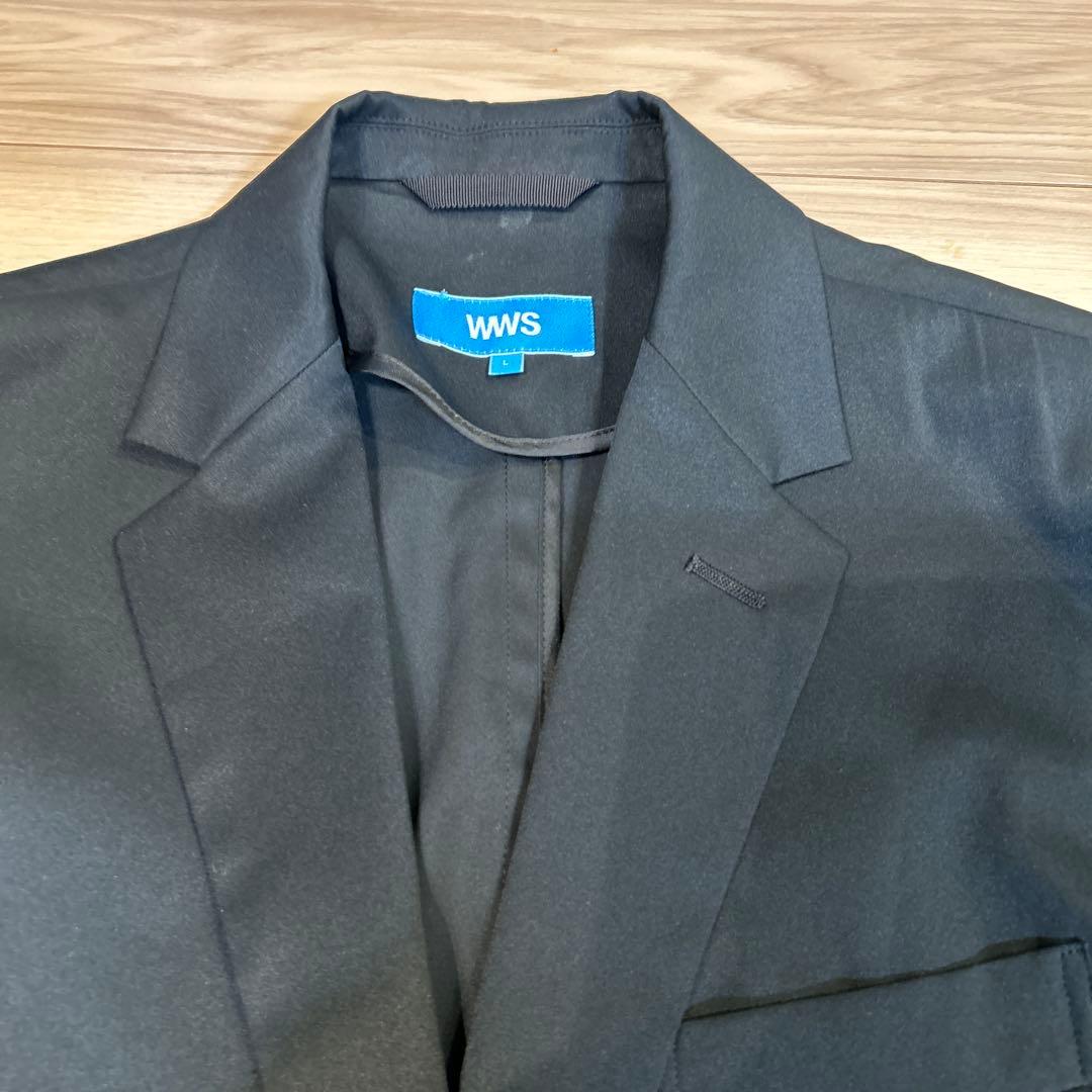 WWS Bizワークウェアスーツ　セットアップ　ブラック