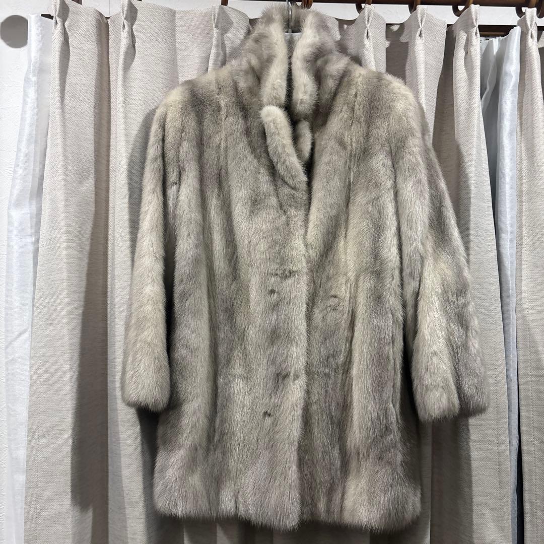 JOLIESSE/ミンクファー/ファーコート/13号/グレー
