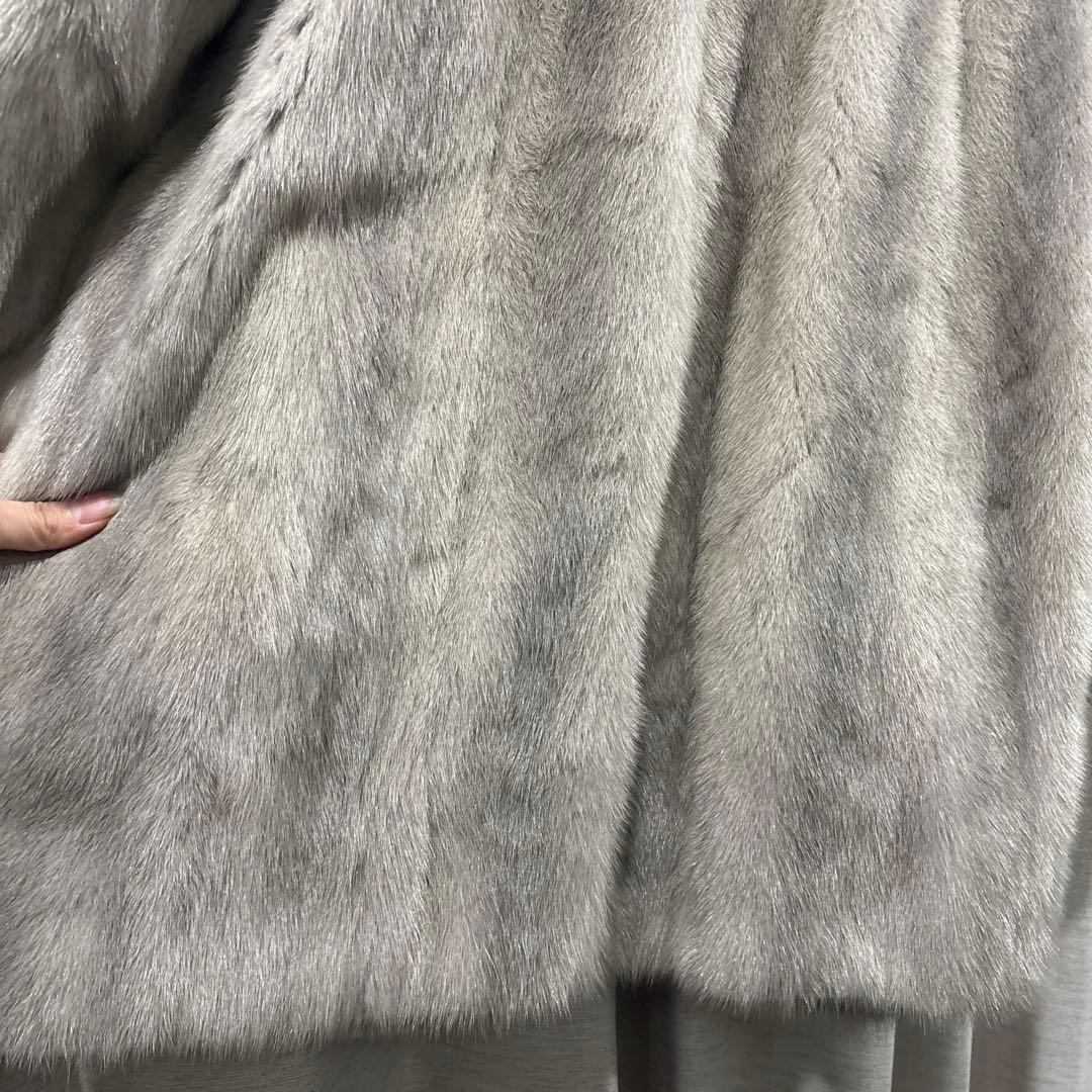 JOLIESSE/ミンクファー/ファーコート/13号/グレー