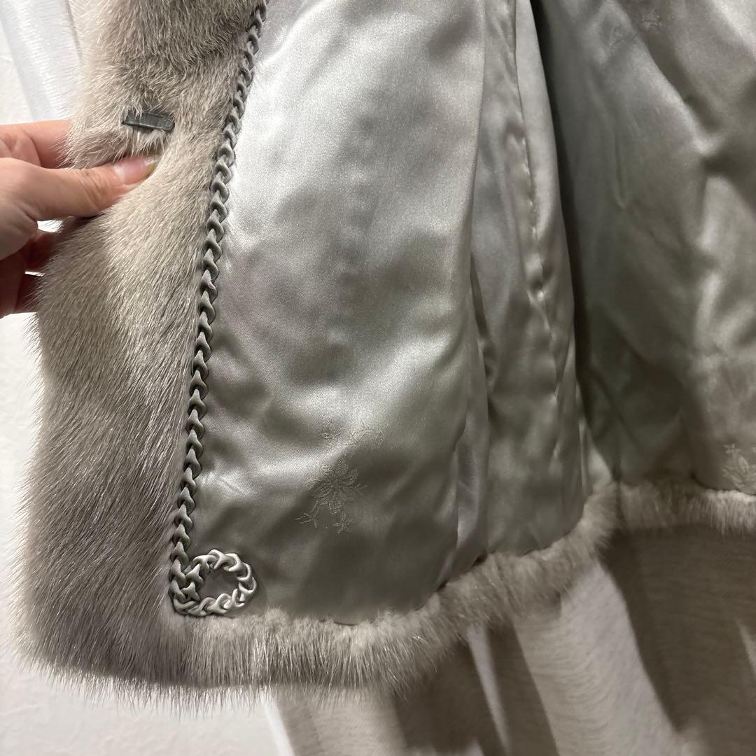 JOLIESSE/ミンクファー/ファーコート/13号/グレー