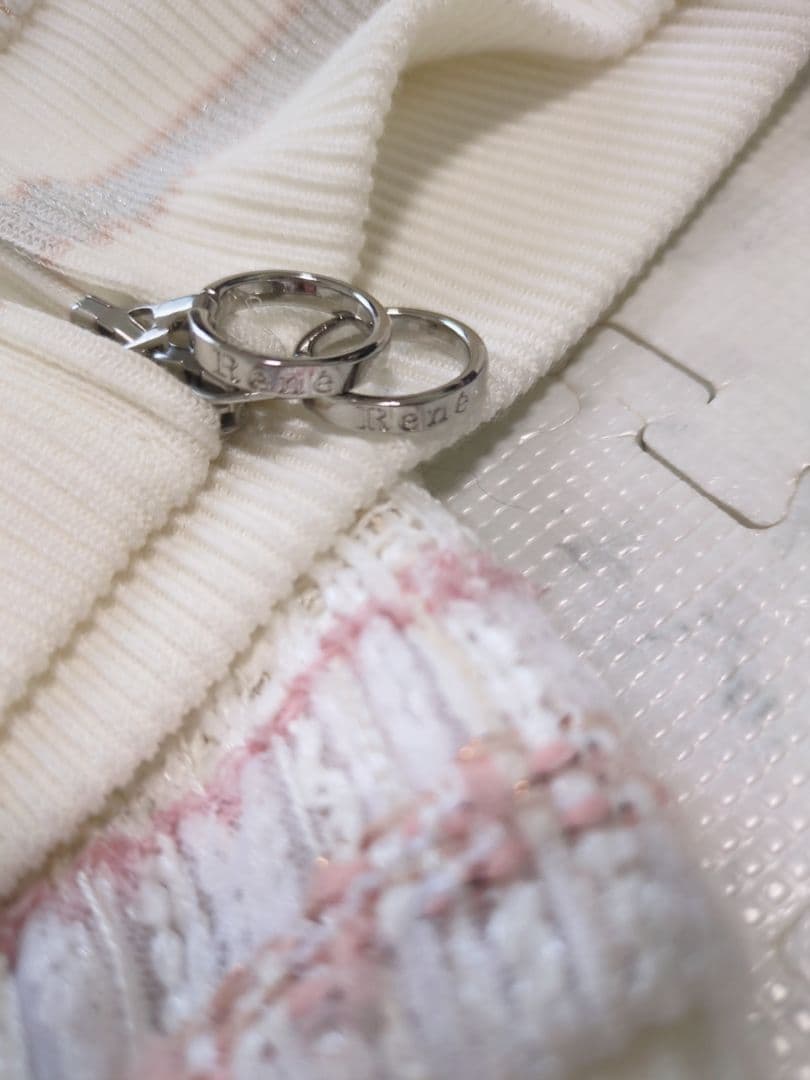 【希少】Rene　ルネ　ミックスツイード　TISSUE社　ビジュー　ブルゾン