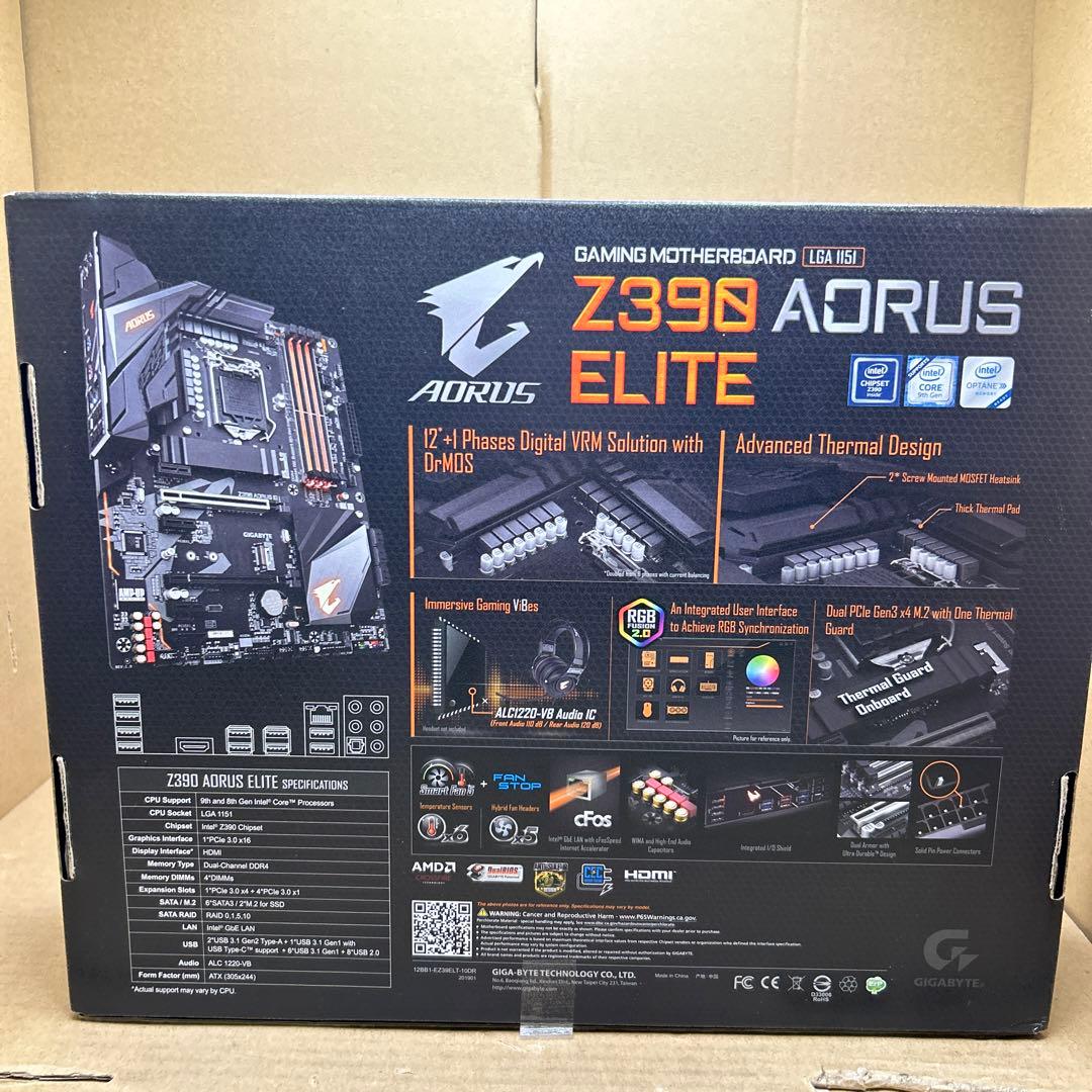 GIGABYTE Z390 AORUS ELITE ゲーミングマザーボード