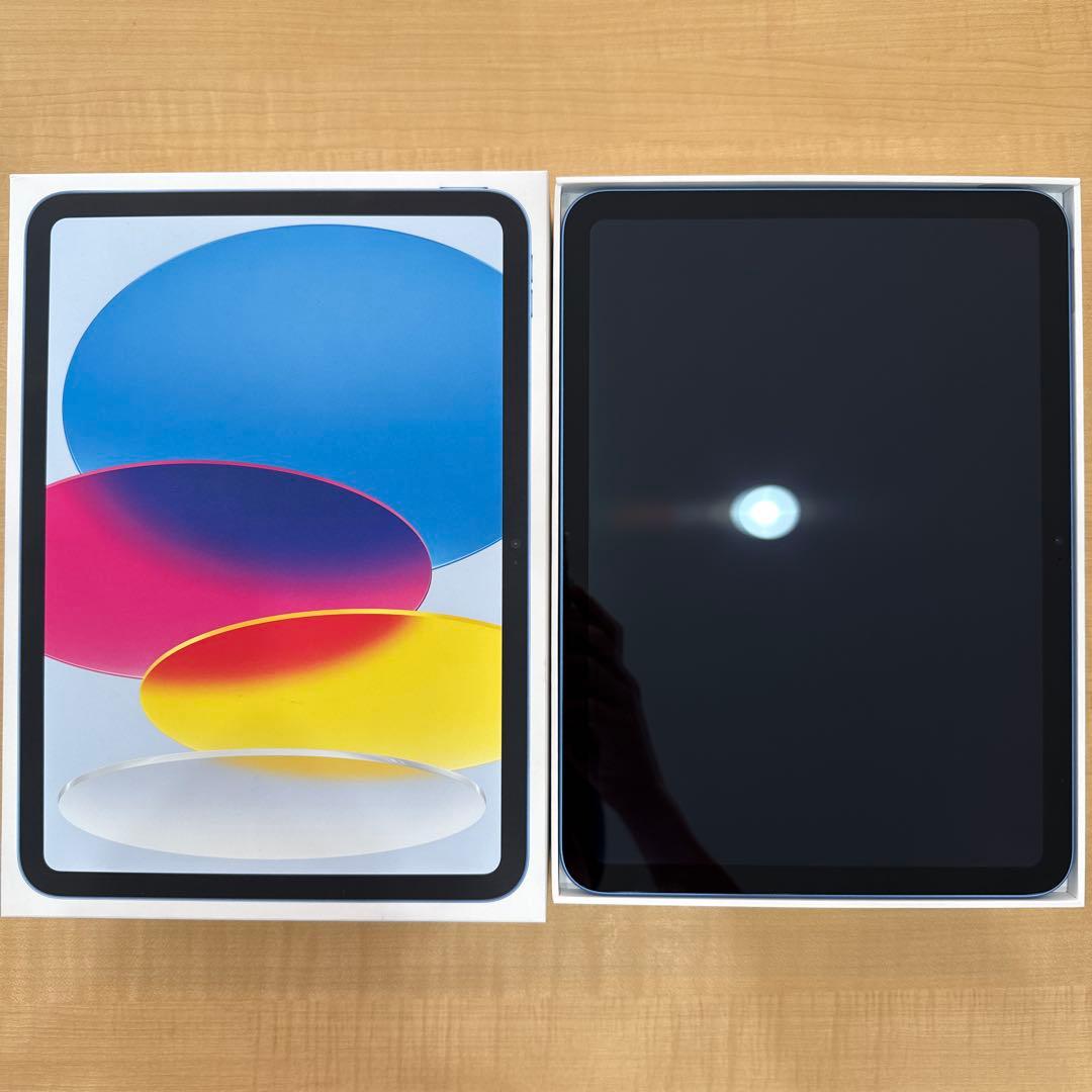 【美品】Apple iPad 第10世代 Wi-Fi 64GB ブルー 残保証有