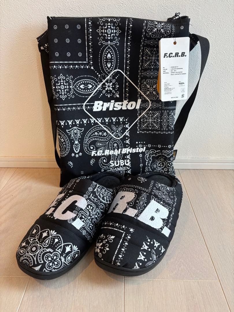 ブリストル　SUBU ブラック　バンダナ　ペイズリー　SANDALS