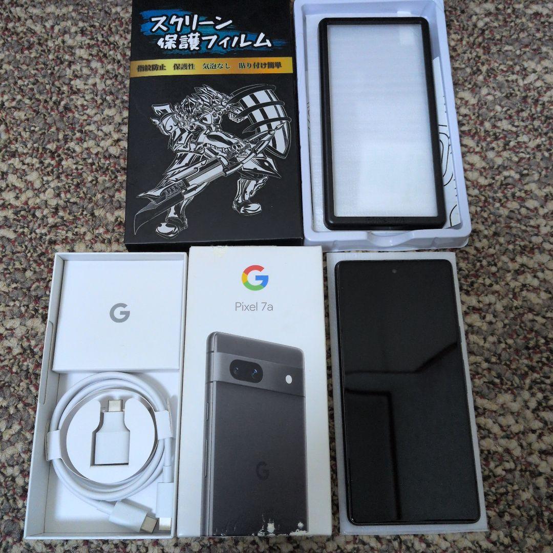Google Pixel 7a Charcoal 本体　フィルム付