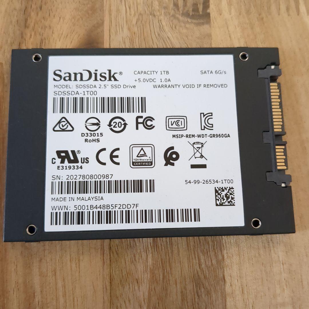 内蔵型SSD sandisk SSD Plus 1TB