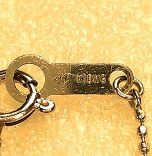 MK商品 4°C K18WG ダイヤモンドネックレス