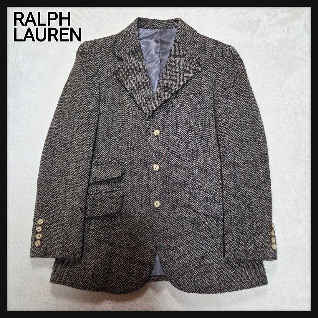 [美品]Ralph Lauren ツイードジャケット ヘリンボーン カラーネップ