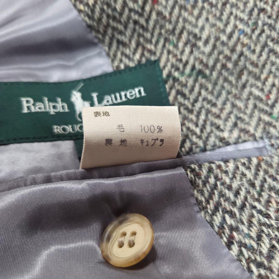 [美品]Ralph Lauren ツイードジャケット ヘリンボーン カラーネップ