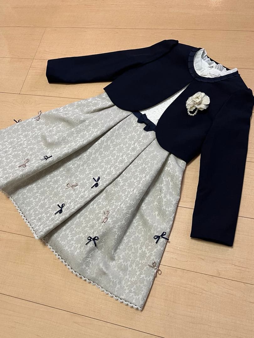 CHOPIN　フラワージャガードアンサンブル　130 卒園式・入学式スーツ