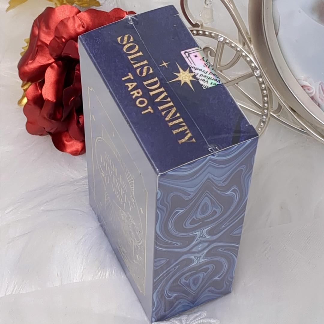 【正規品タロットカード】入手困難希少品✨美麗レア色✨豪華な藍色×ゴールドのデッキ