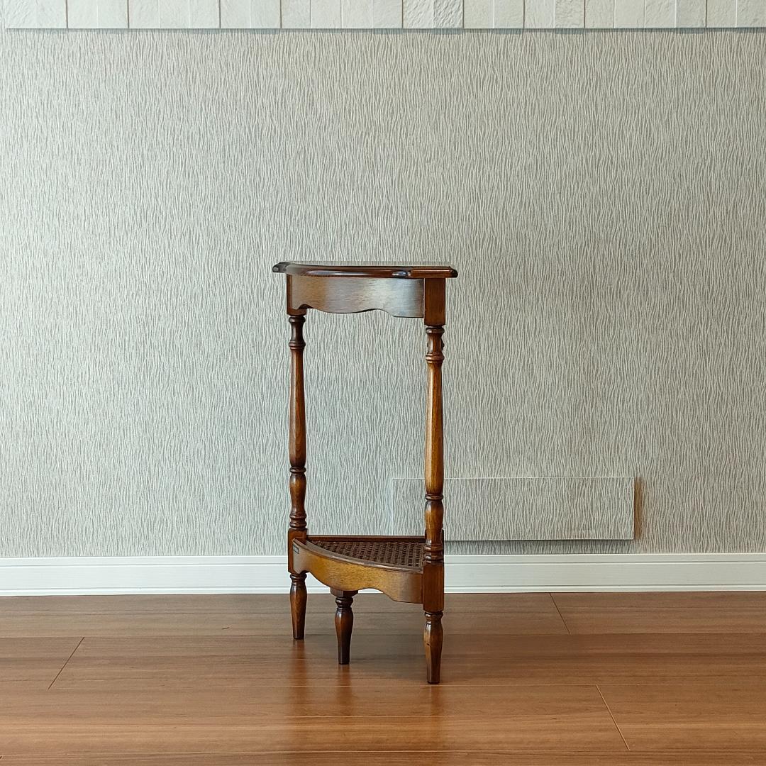 〈美品〉カリモク　コーナーラック　コロニアル　フラワースタンド