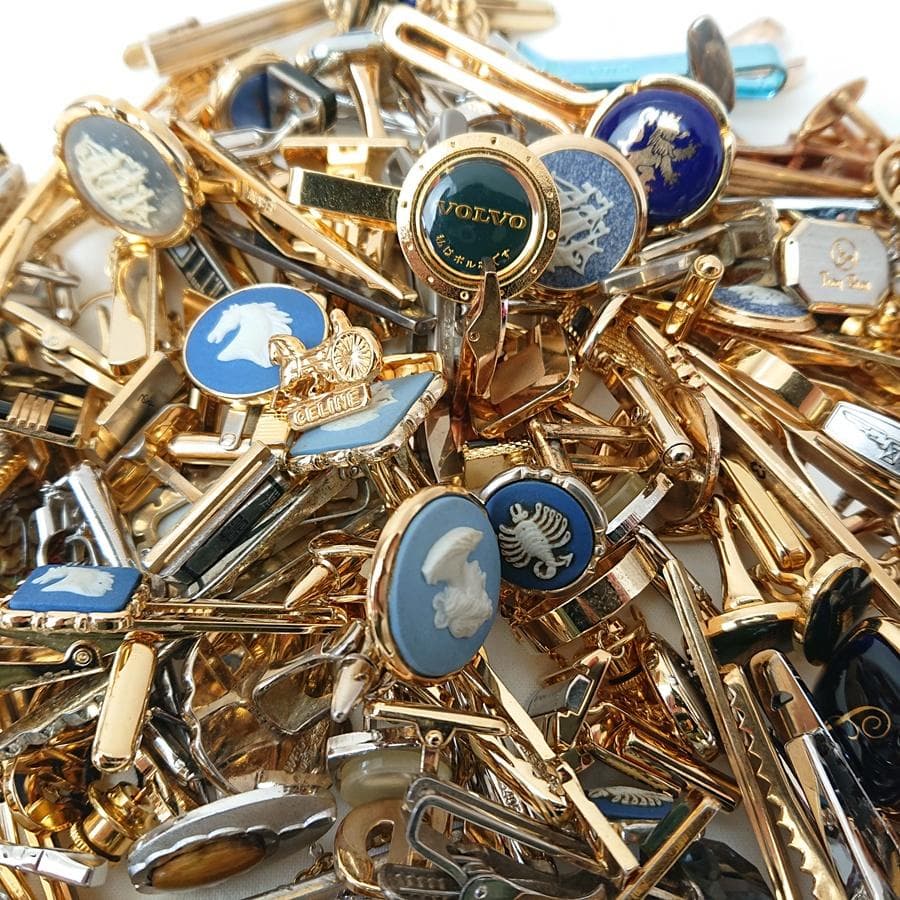 総重量860g セリーヌ ウェッジウッド他 タイピン カフリンクス 大量 まとめ