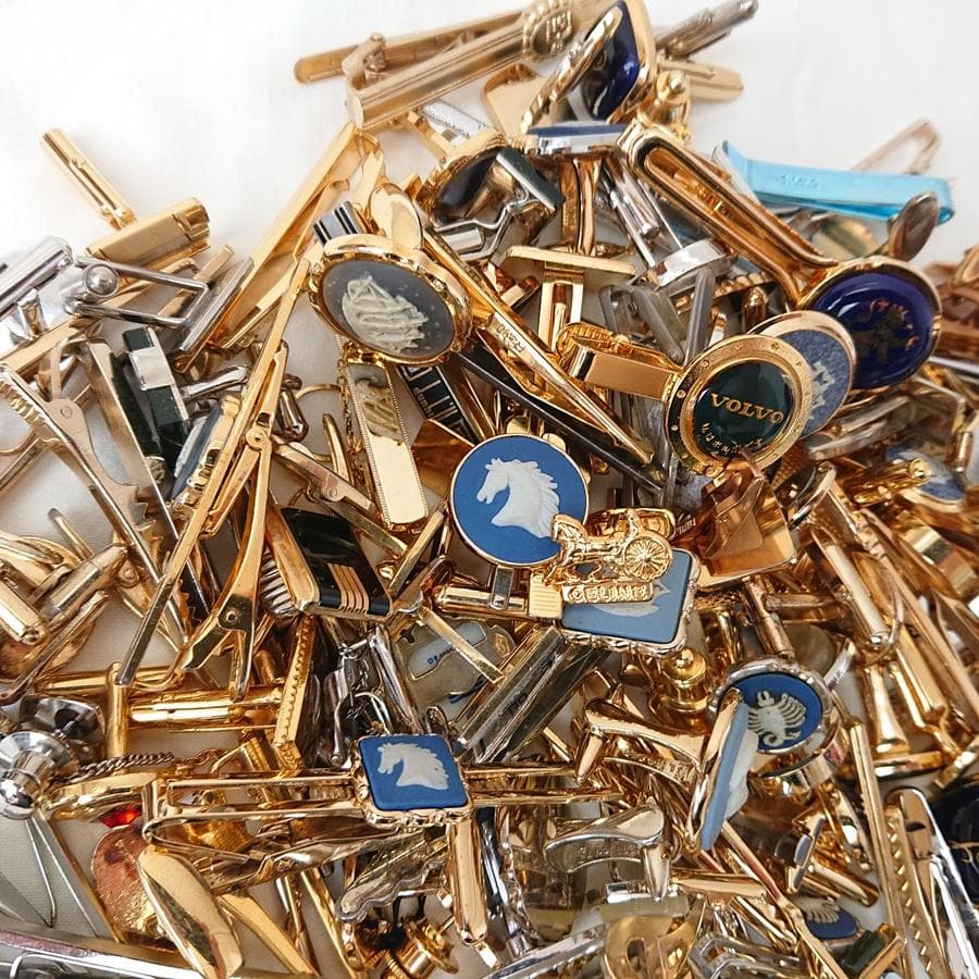 総重量860g セリーヌ ウェッジウッド他 タイピン カフリンクス 大量 まとめ