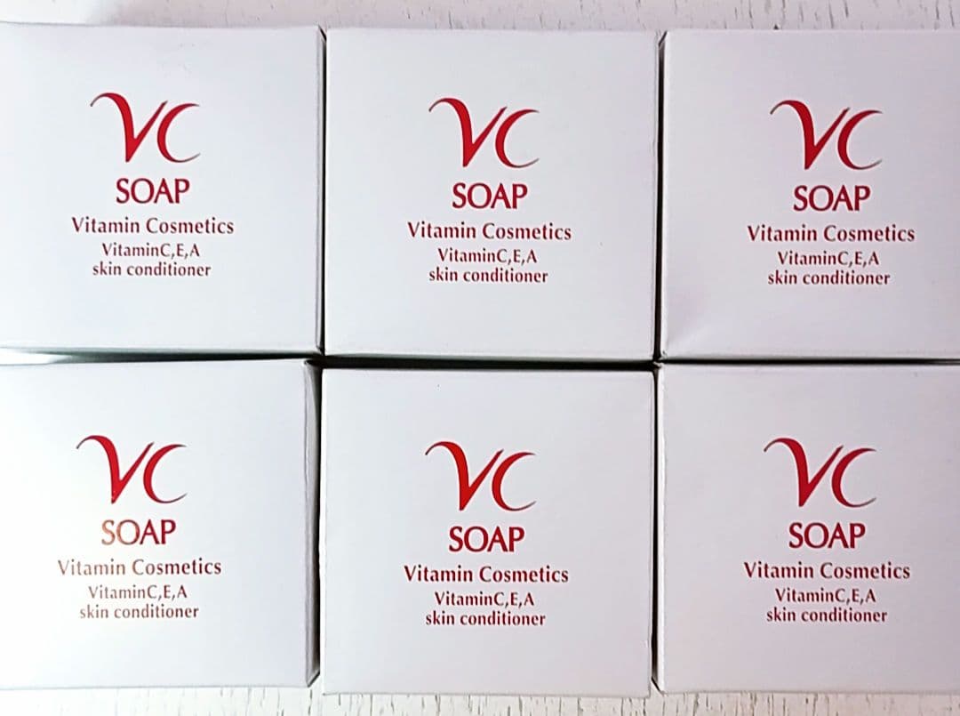 ビタミン✨コスメティクス✨VCソープEX✨60g 6個✨泡立てネット付き✨