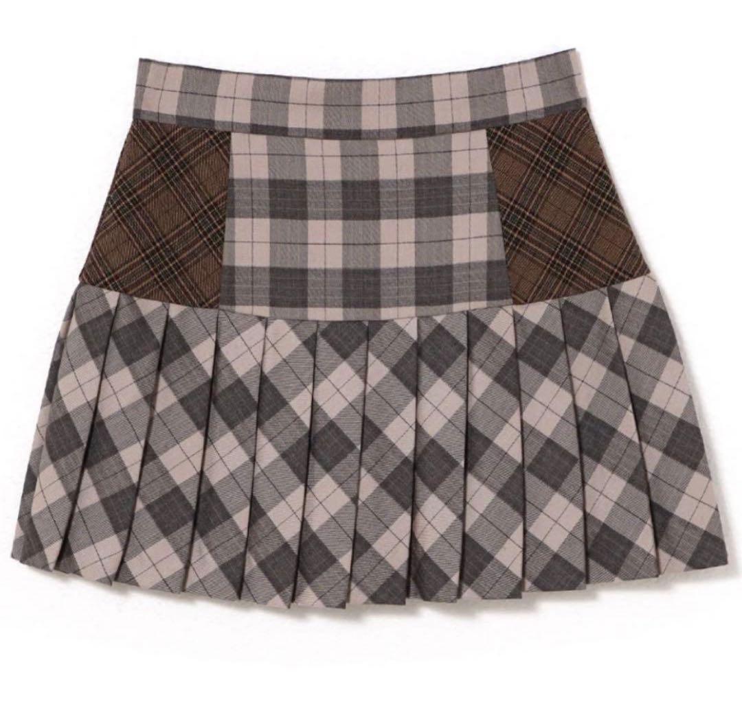 andmary Coco check pleats skirt Sサイズ