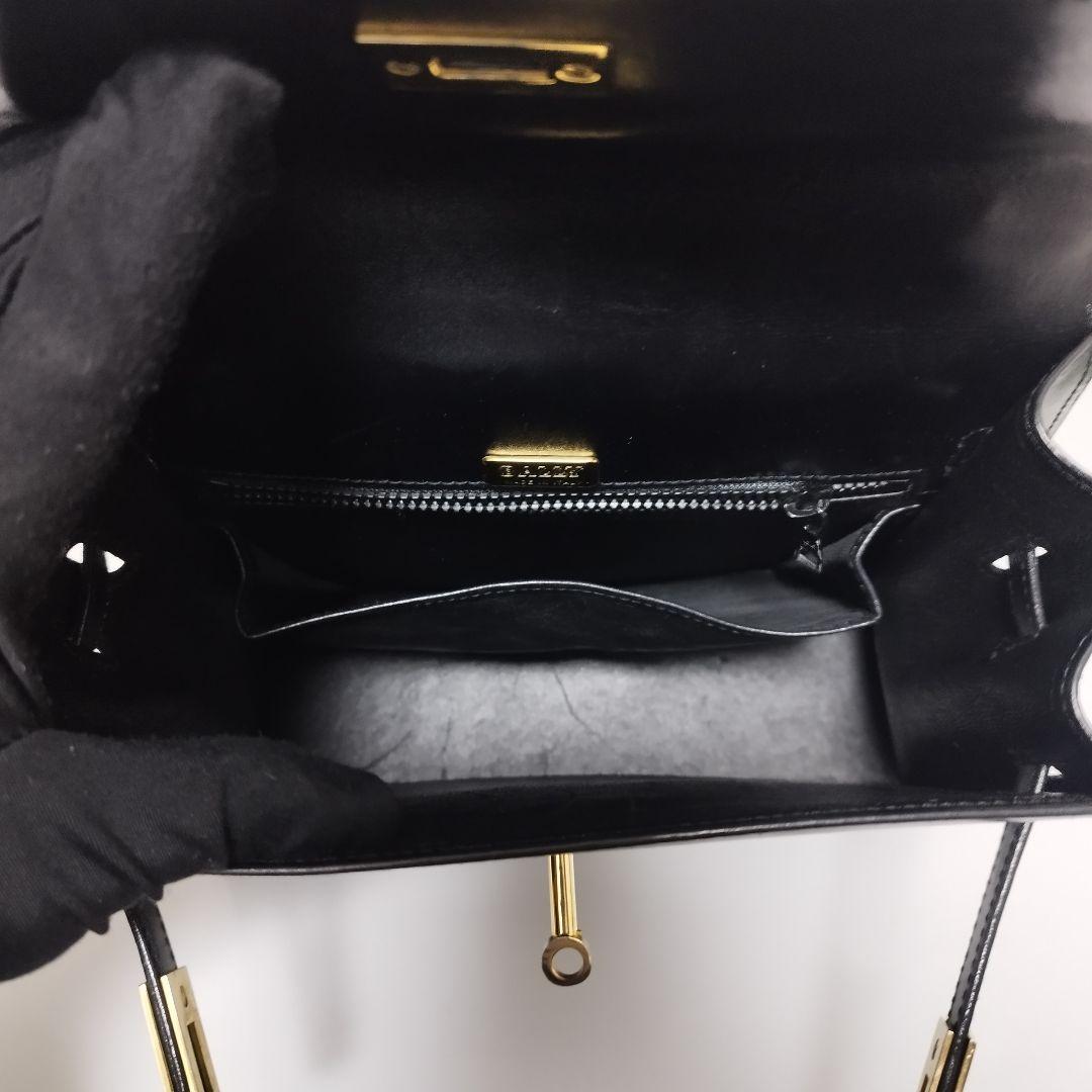 美品☆　バリー 2way　ハンドバッグ　ショルダーバッグ　ターンロック　ベルト