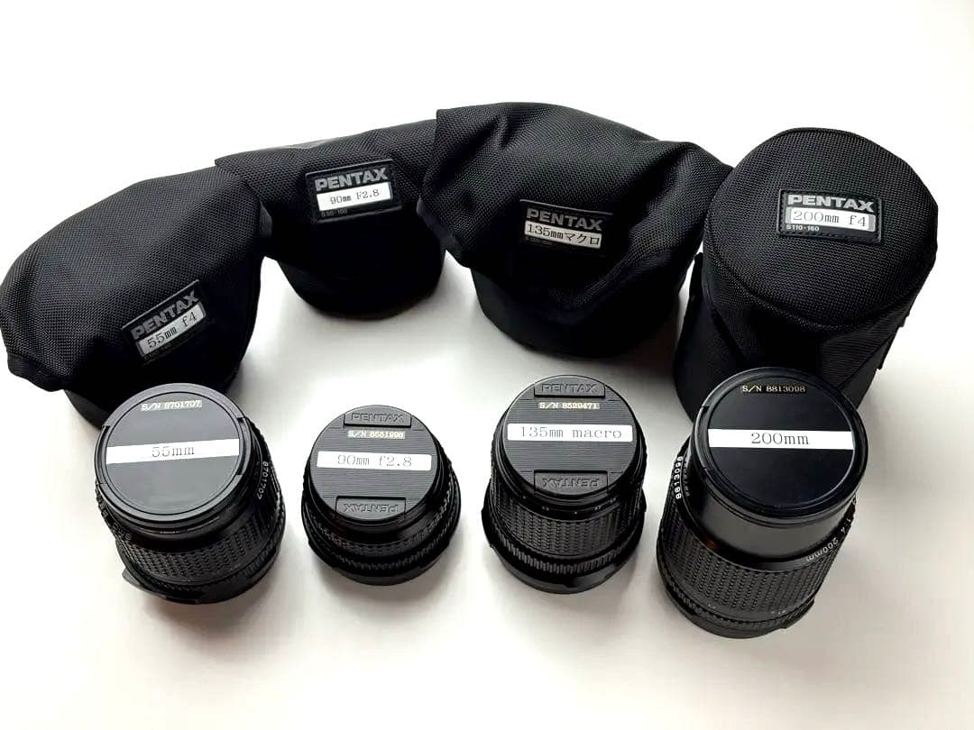 PENTAX ペンタックス 67 レンズセット 55、90、135、200mm