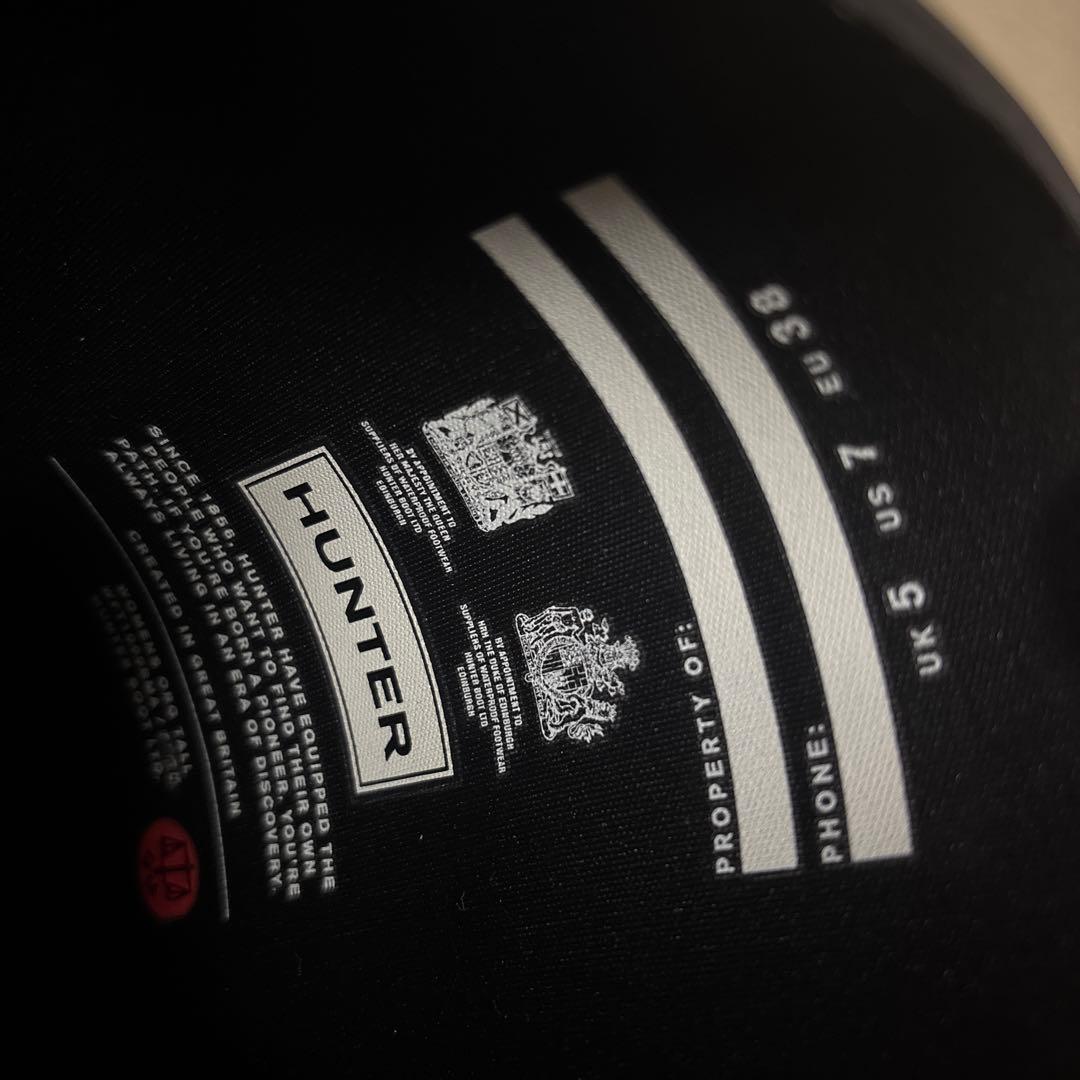 もちもち☺︎ 新品未使用♡HUNTER ブラック 長靴