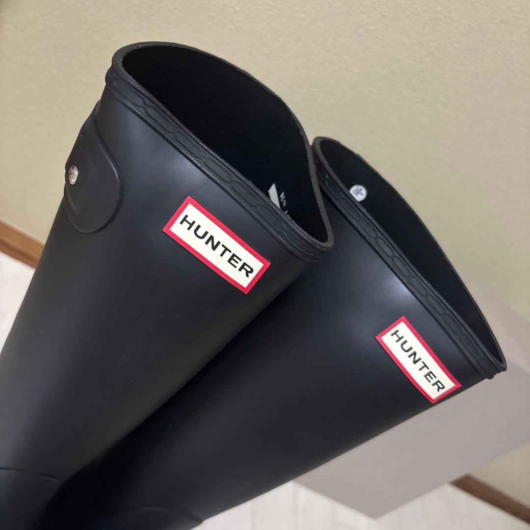 もちもち☺︎ 新品未使用♡HUNTER ブラック 長靴