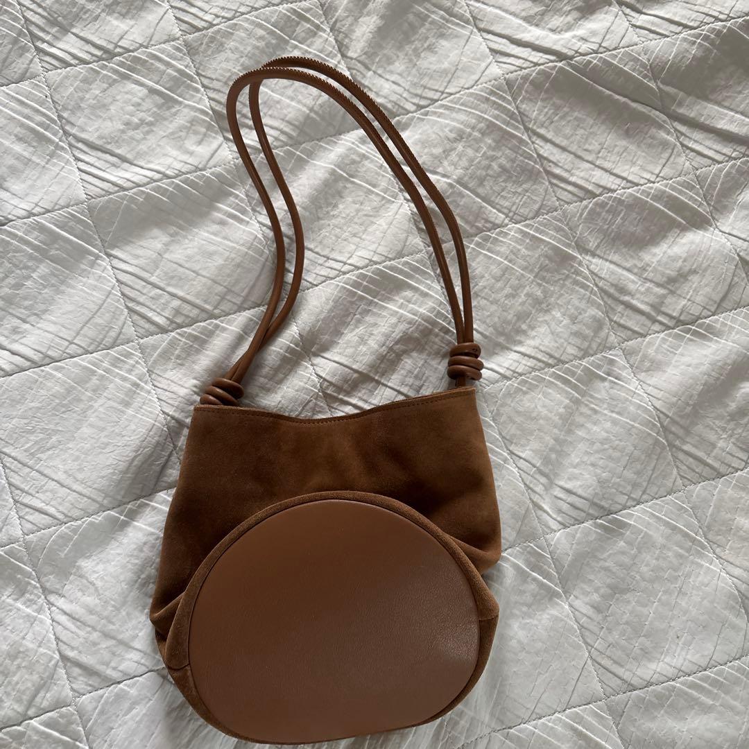 スエード2wayショルダーバッグ ブラウン
