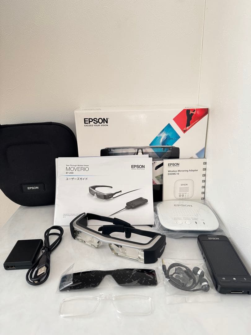 【極美品】EPSON MOVERIO BT-200AV + EHDMC10