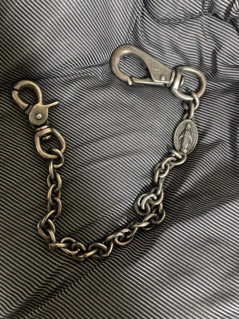 amp japan ウォレットチェーン　マリア　 シルバー　真鍮