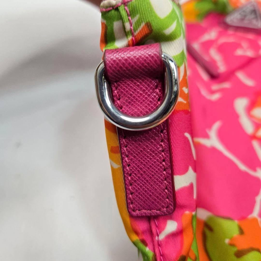 極美品 PRADA 2way トートバッグ ボタニカル ショルダー カード付