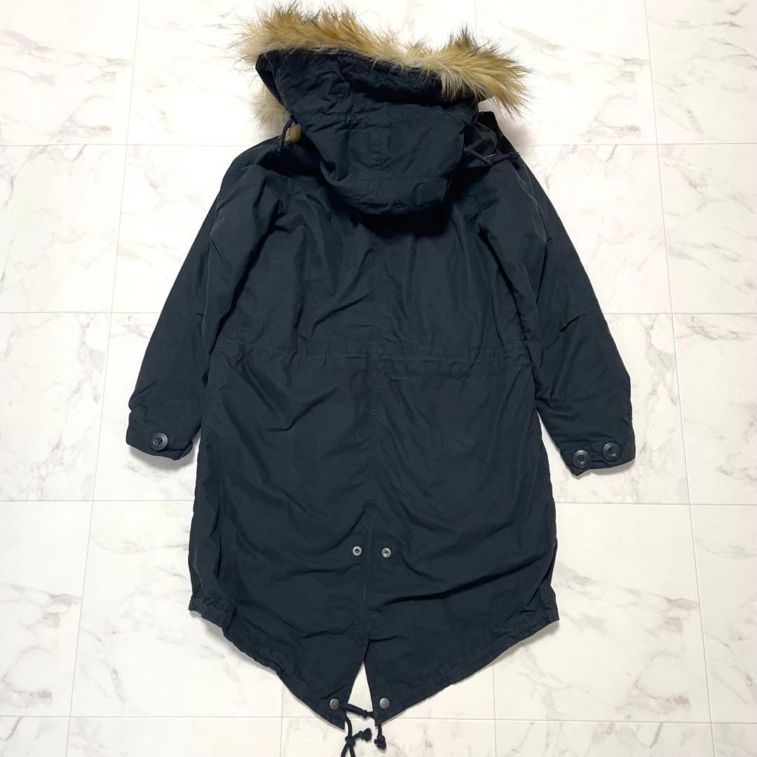 未使用 アヴィレックス×earth モッズコート ライナー ファー ワッペン M