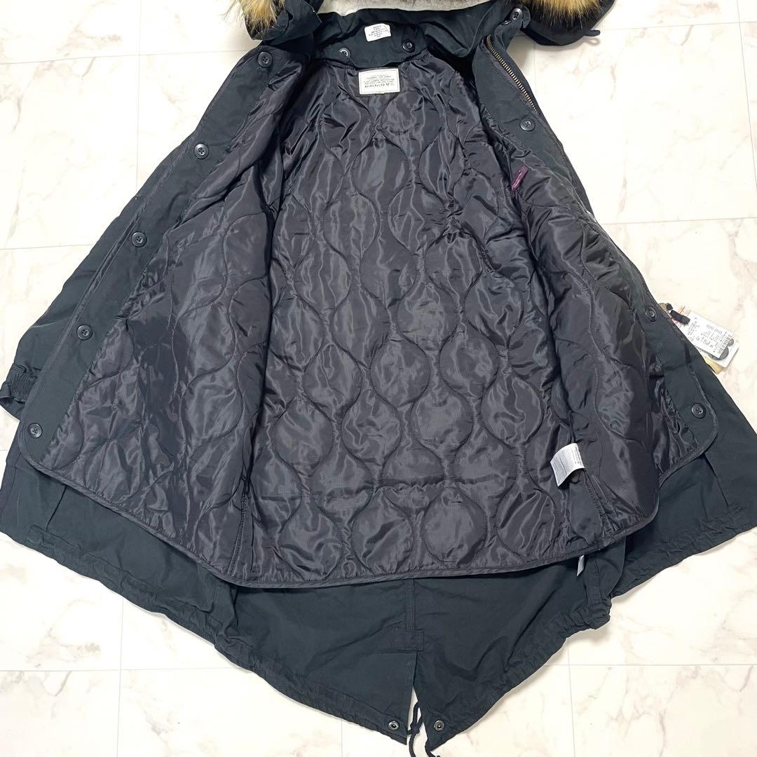 未使用 アヴィレックス×earth モッズコート ライナー ファー ワッペン M