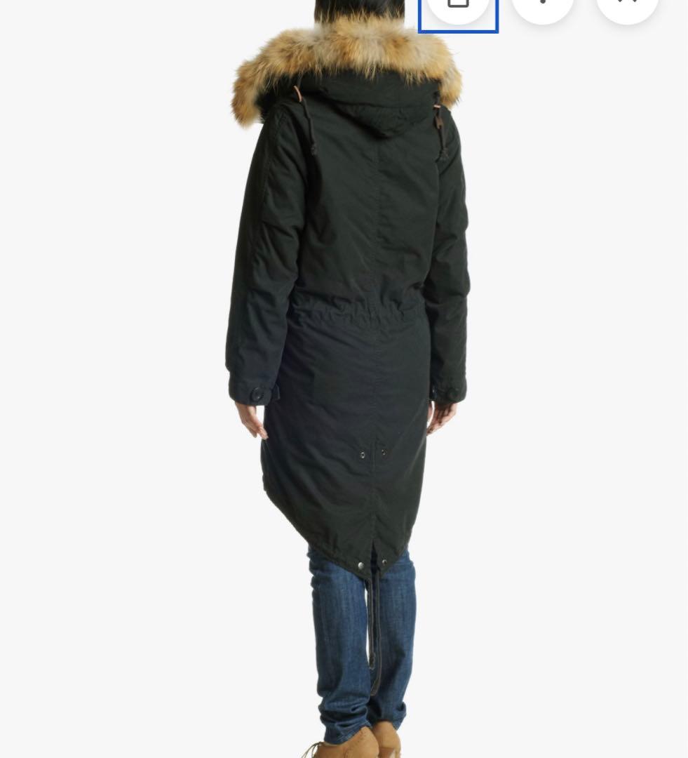 未使用 アヴィレックス×earth モッズコート ライナー ファー ワッペン M