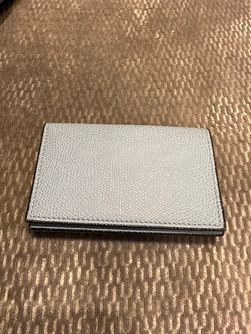 Valextra ライトブルー レザーカードケース