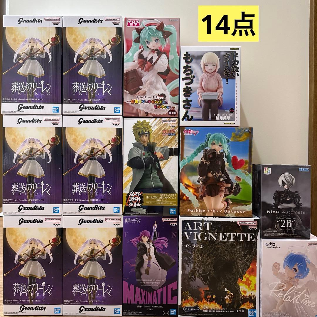 葬送のフリーレン NARUTO 初音ミク ゴジラ Nier フィギュアまとめ売り