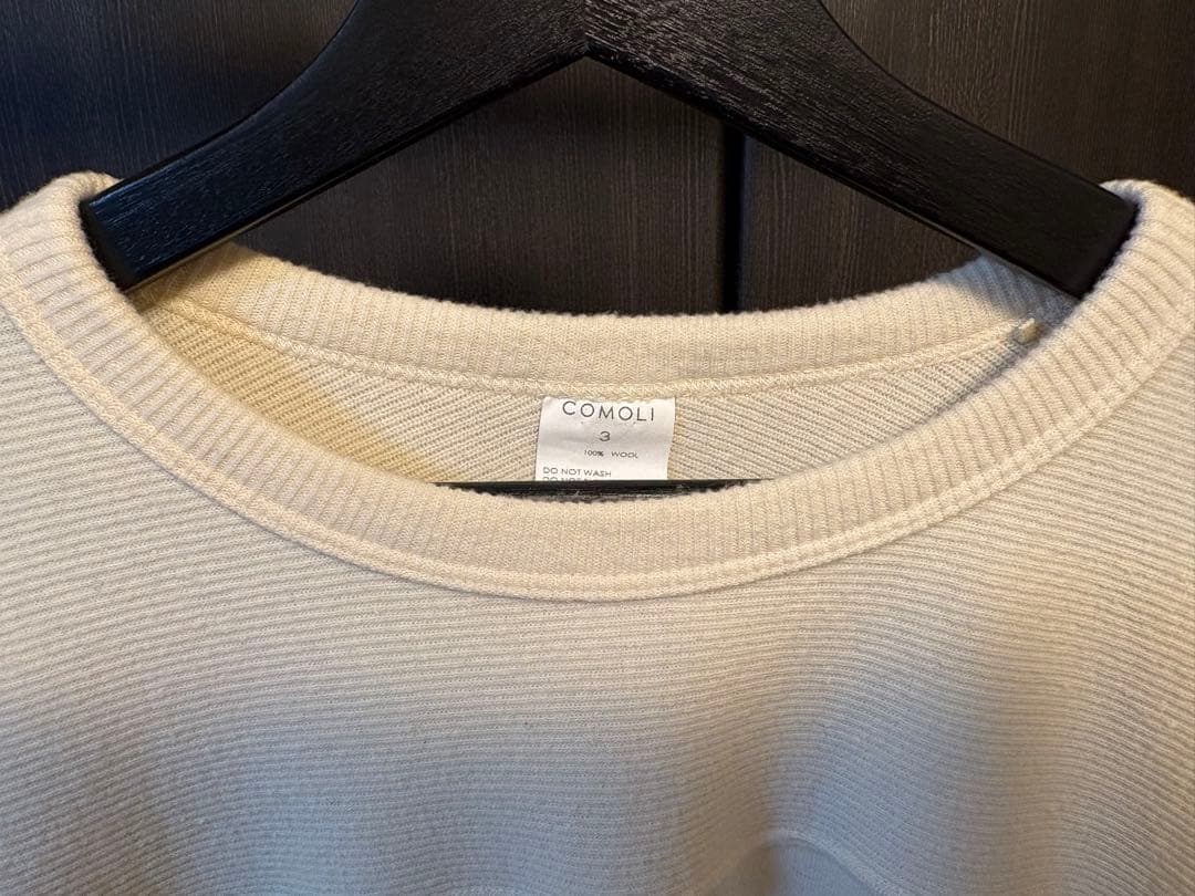 コモリ COMOLI 22AW ウールフットボールTシャツ 3