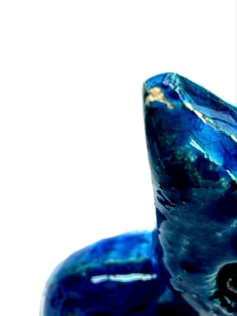 FLAVIA BITOSSI イタリア製 青い猫 オブジェ 陶器 リミニブルー