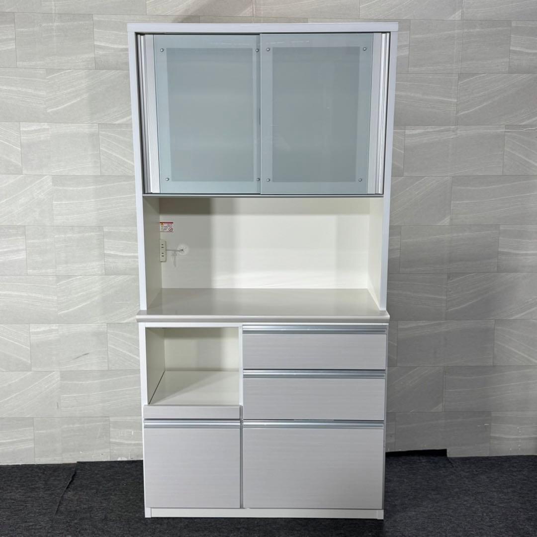 松田家具 キッチンボード コンパス 幅100cm 食器棚 作業台 d5004