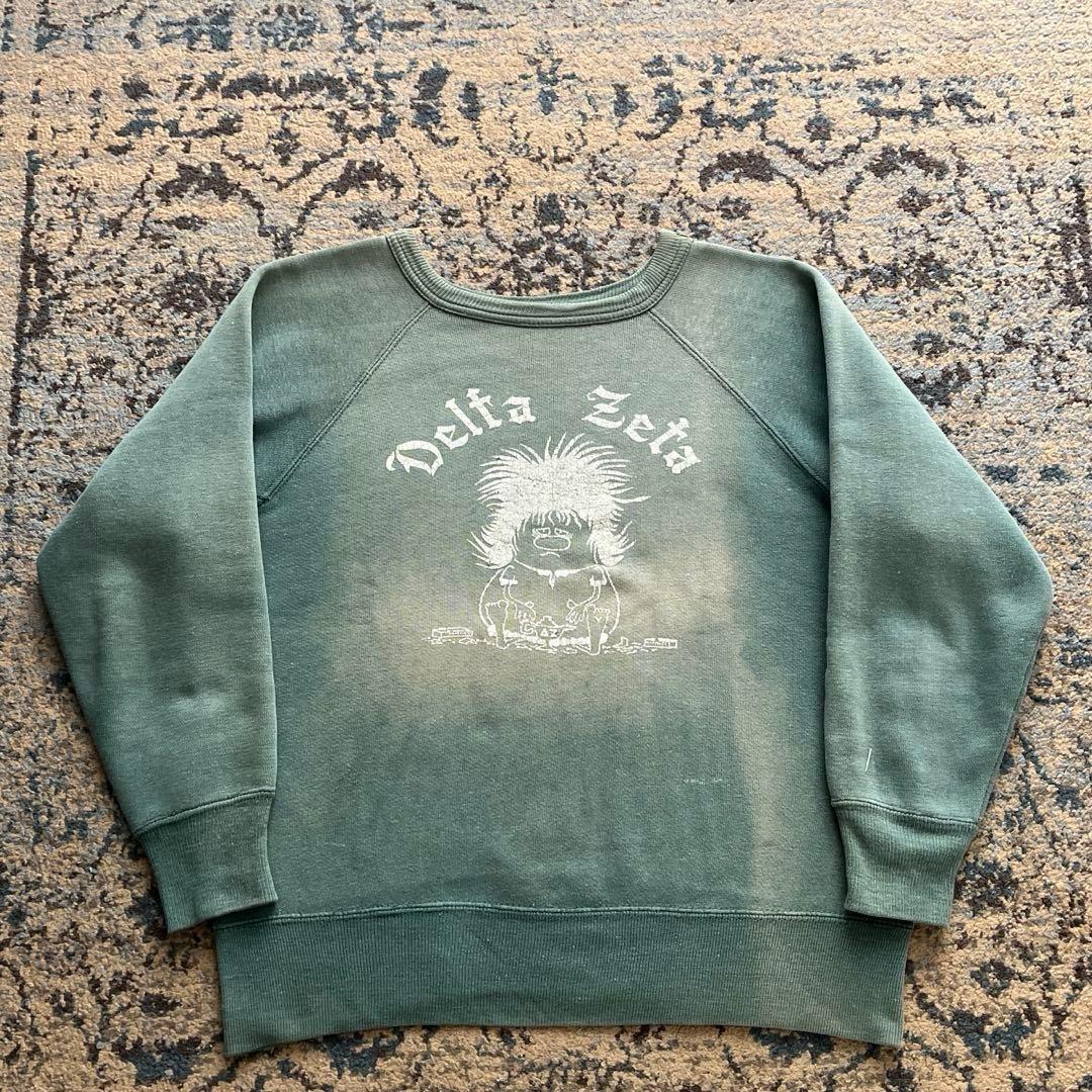 60s スウェット モンスタープリント ガゼット フェード 検 50s 40s