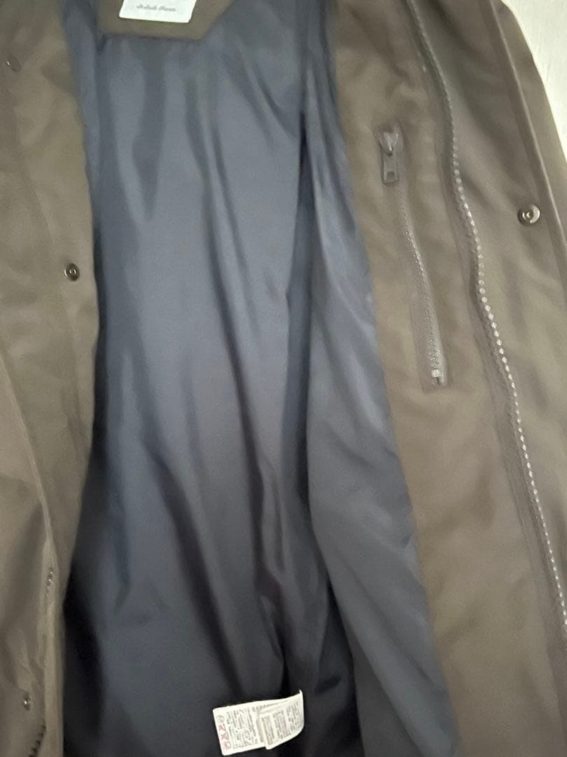 yuu DANTON フード付きブラウンダウンジャケット