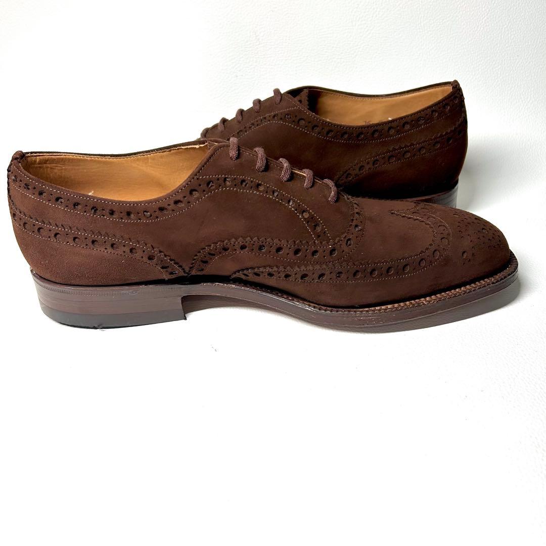 【デッドストック】チャーチ スエードウイングチップ バックUK7 1/2