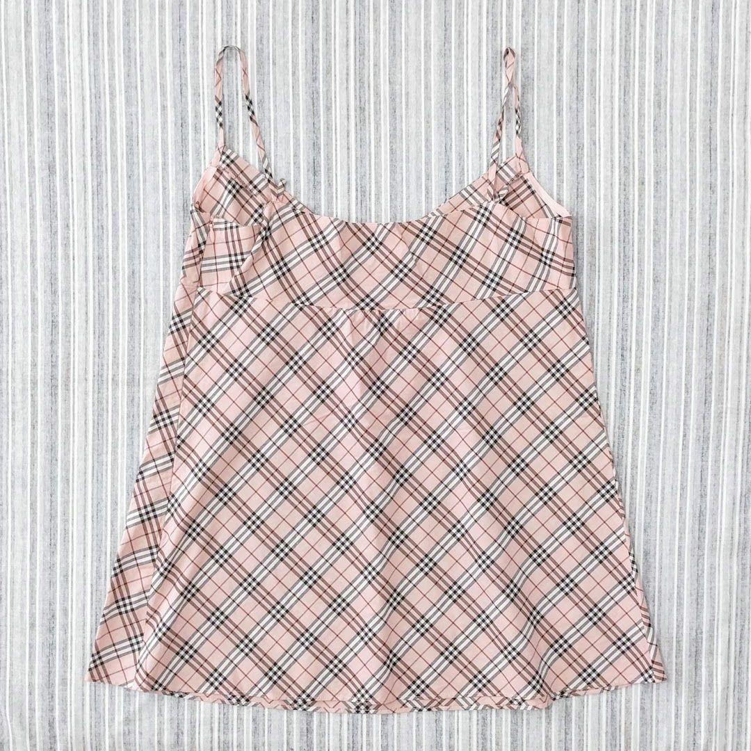 ★極美品★バーバリーブルーレーベル＊チェック柄＊キャミソール＊38