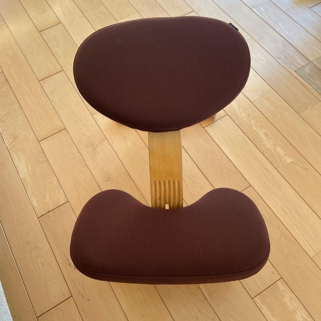 美品！姿勢矯正 バランスラボ バランスチェア バランスイージー ブラウン　取説付