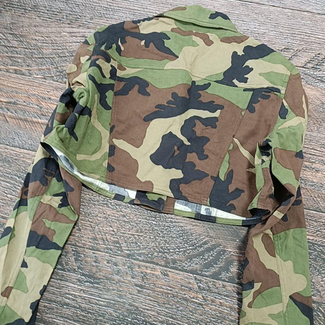 Dior ディオール ガリアーノミリタリー 迷彩クロップドジャケット y2kレア
