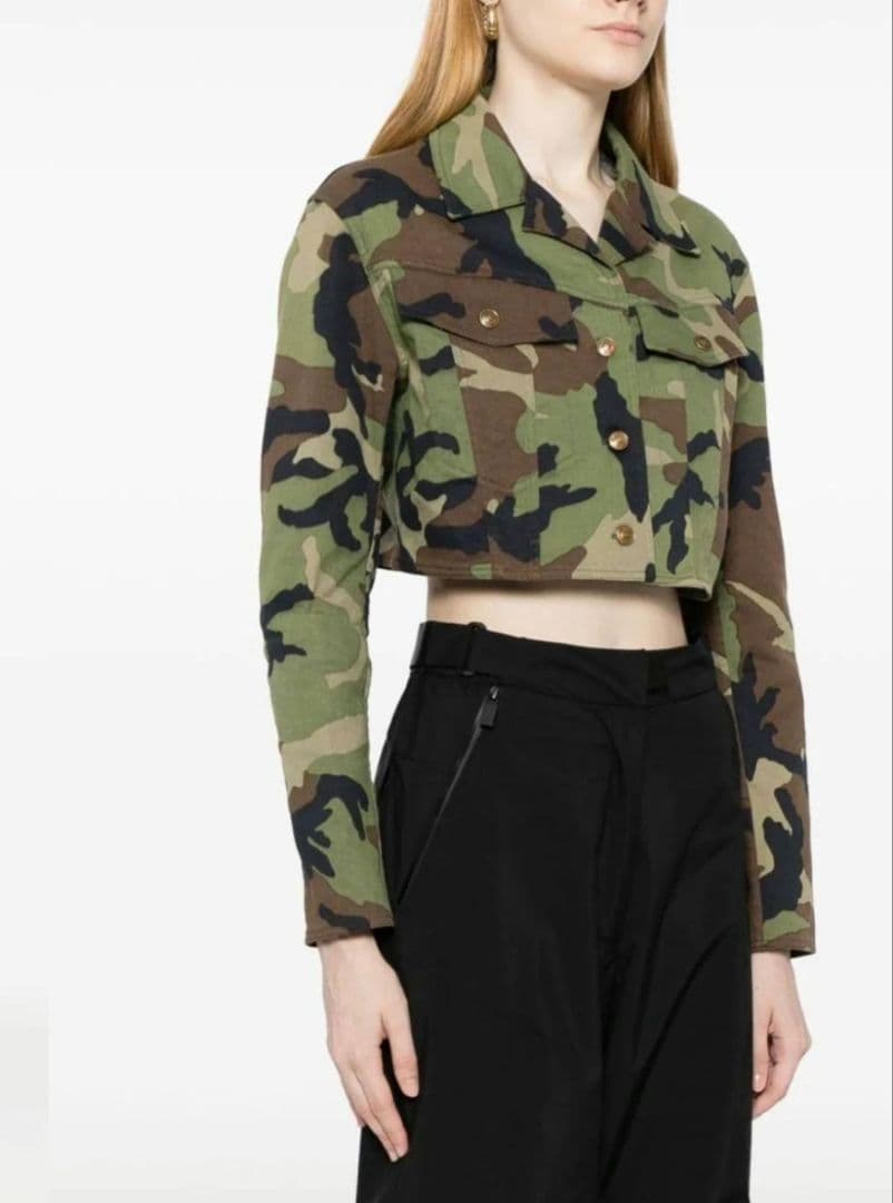 Dior ディオール ガリアーノミリタリー 迷彩クロップドジャケット y2kレア