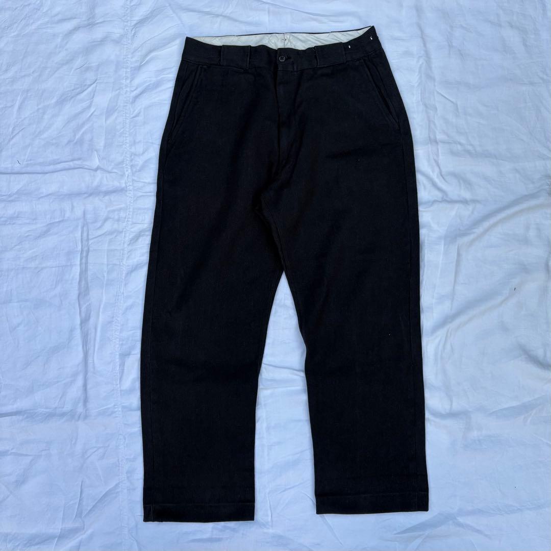 60's ウィップコード　ワークパンツ　黒　42talon ビンテージ