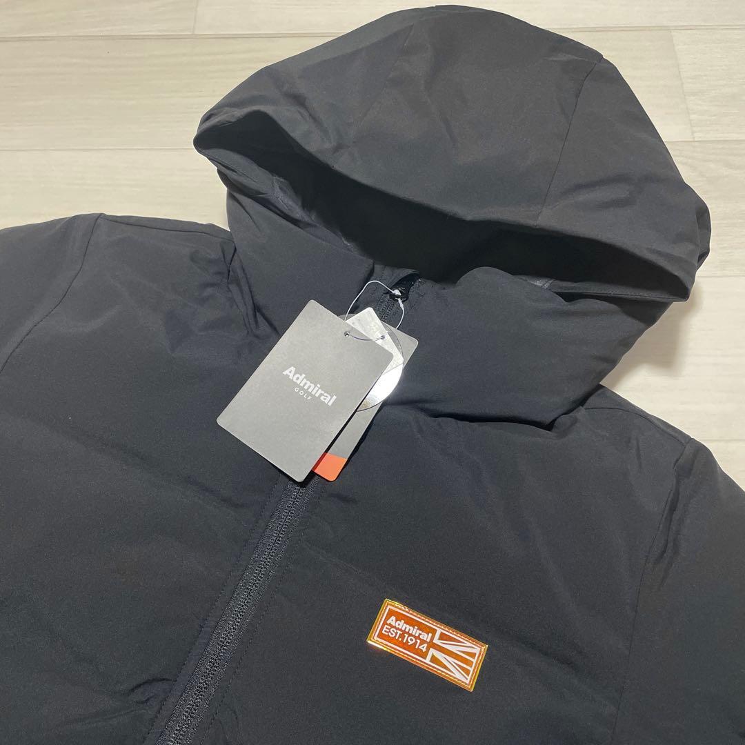 アドミラル ゴルフ ロゴ軽量パデッド フード ジャケット ダウン