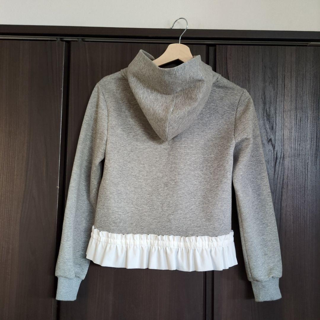 M'S GRACY エムズグレイシー ダンボールニットパーカー ブローチ付き